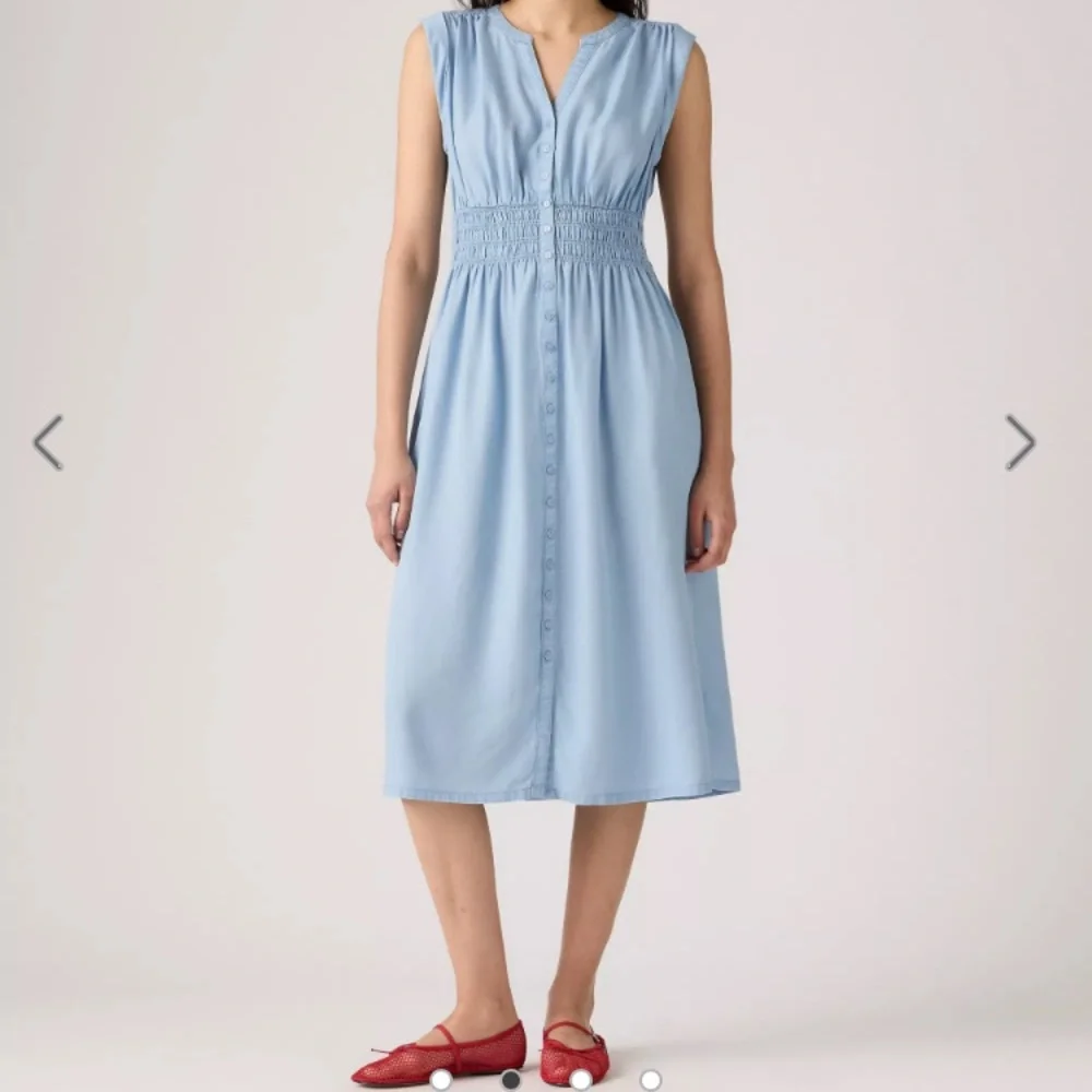 Levi’s Olive Green Bettina Sleeveless Midi Dress, size Medium - Picture 6 of 7